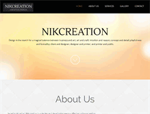 Tablet Screenshot of nikcreation.com